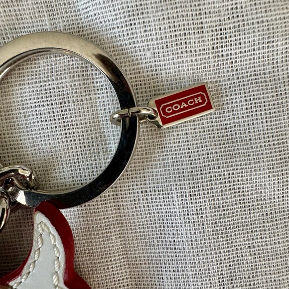 Coach Leather Dog Silhouette Key Ring Bag Charm Vintage RARE - Picture 12 of 13
